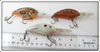 Bill Dance Crawdad, Glitter, & White Fat Free Shad Lot Of Three