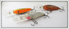 Bill Dance Crawdad, Glitter, & White Fat Free Shad Lot Of Three