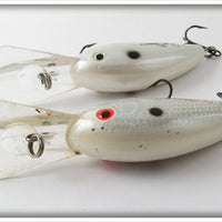 Bill Dance White Fat Free Shad & Fingerling Pair