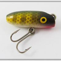 Vintage Paw Paw Yellow Perch Fly Rod Groove Head Wobbler Lure 701S