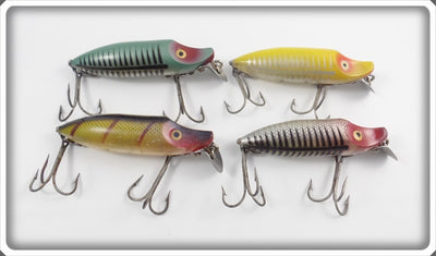 Heddon River Runt Lot Of Four: Yellow Shore, Perch, Silver Shore, & Green Shore