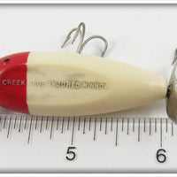 Creek Chub Red & White Spinning Injured Minnow