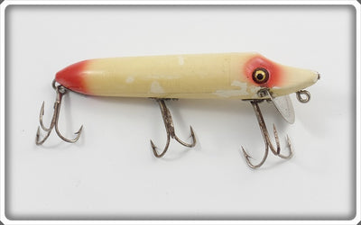 Heddon Red & White Glass Eye Vamp