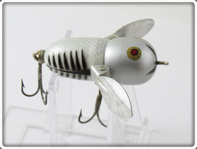 Vintage Heddon Silver Shore Tiny Crazy Crawler Lure