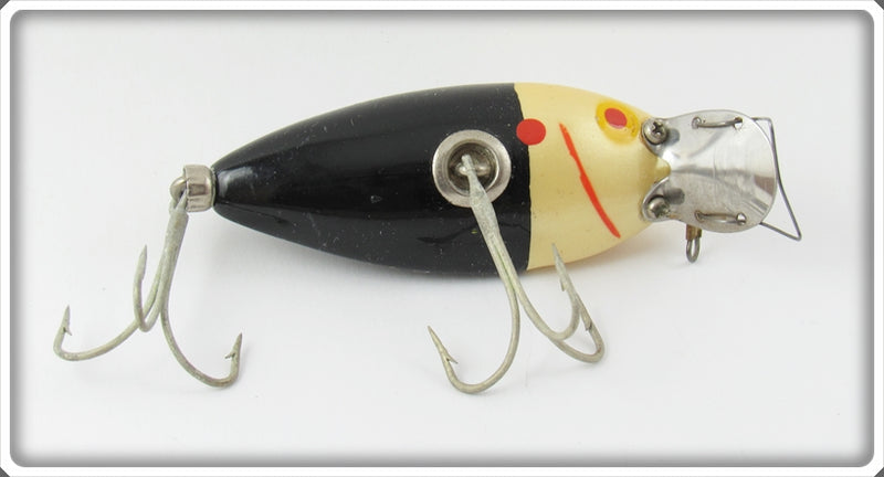 Vintage True Temper Black & White Crippled Shad Lure For Sale