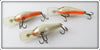 Rapala Crawdad & Yellow Fat Rap Lot Of Three