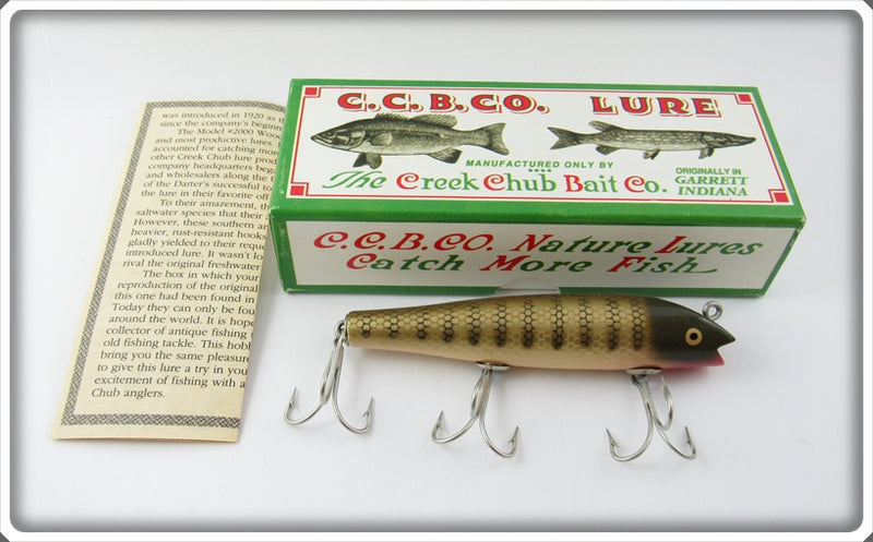 creek chub darter fishing lure Creek Chub Limited Edition Pikie Scale Wood Darter In Box For Sale