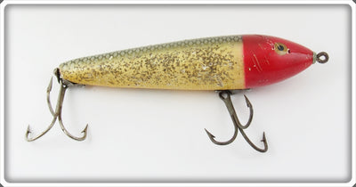 Vintage Heddon Red Head Flitter Zaragossa Lure