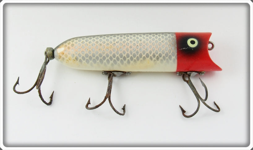 Vintage Heddon Red Head Shiner Lucky 13 Lure For Sale