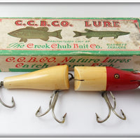 Vintage Creek Chub Red & White Jointed Husky Pikie Lure 3002
