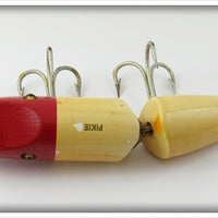 Creek Chub Red & White Jointed Husky Pikie In Box