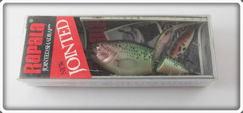 Vintage Rapala Silver Bass Jointed Shad Rap Lure In Box