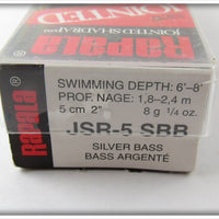 Rapala Silver Bass Jointed Shad Rap In Box