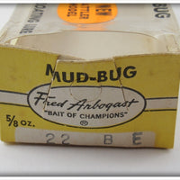 Arbogast White Blue Eye Mud Bug In Box