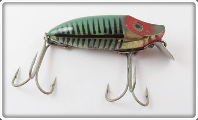 Vintage Heddon Green Shore Two Piece Hardware River Runt Lure
