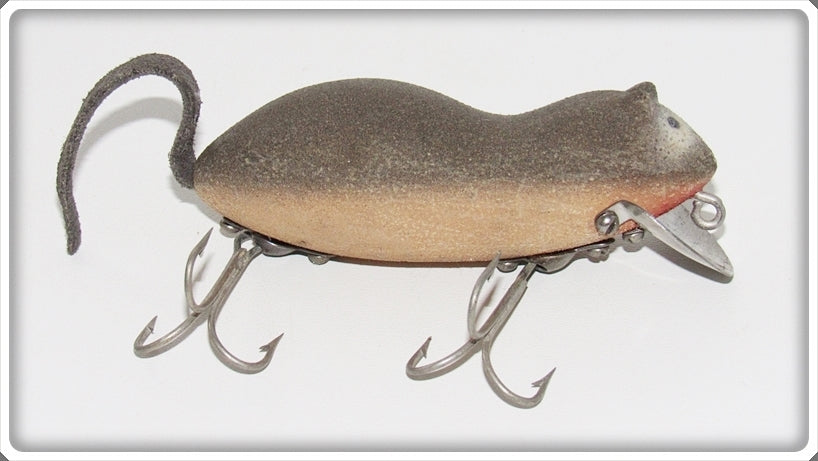 Vintage Heddon Meadow Mouse Fishing Lure. Gray Finish, Leather Tail and Glass  Eyes, 3. - Bunting Online Auctions