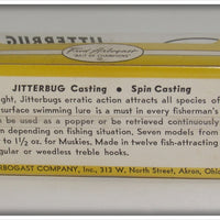 Arbogast Red & White Jitterbug In Box