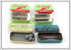 Pflueger, Shurkatch & Ideal Split Shot Tin Lot Of Four