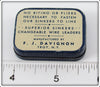 F.J. Davignon Superior Sinkers Split Shot Tin