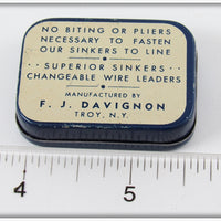 F.J. Davignon Superior Sinkers Split Shot Tin