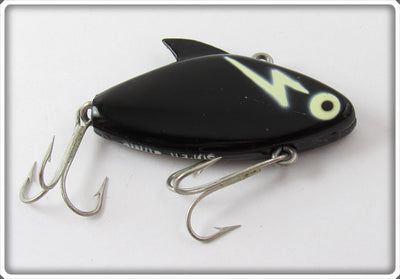 Vintage Heddon Black White Lightning Bolt Super Sonic Lure