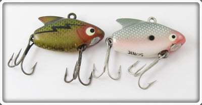 Vintage Heddon Perch & Shad Sonic Lure Pair