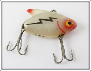 Vintage Heddon Transparent White Sonic Lure