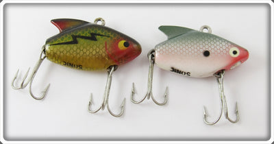 Vintage Heddon Perch & Shad Sonic Lure Pair