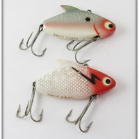 Vintage Heddon Shad & Red/White Super Sonic Lure Pair