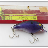 Vintage Cotton Cordell Purple Big O Lure In Box 