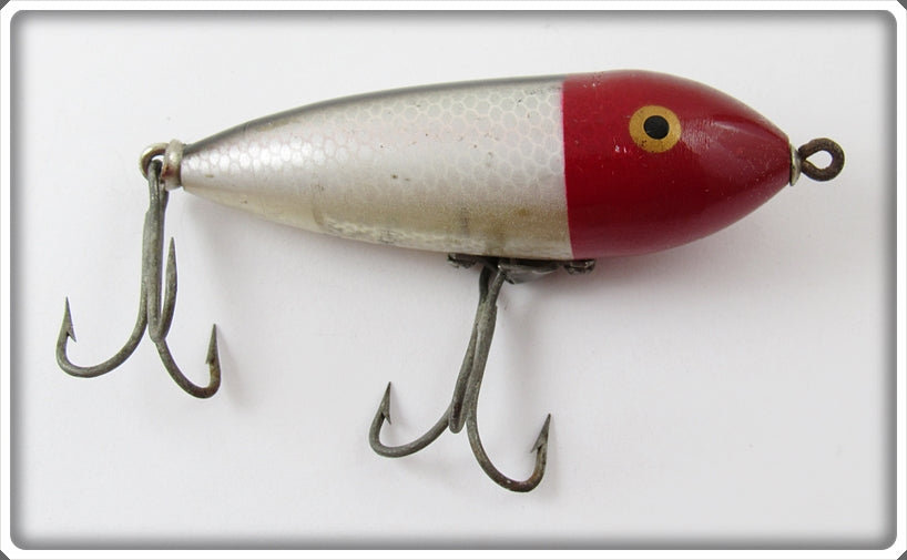 Vintage Heddon Red Head Shiner Baby Zara Lure