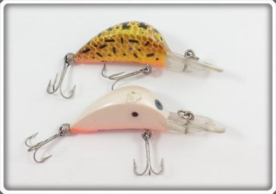 Heddon 1/4 Oz Hedd Hunter Pair: White & BRS Brown Crawdad