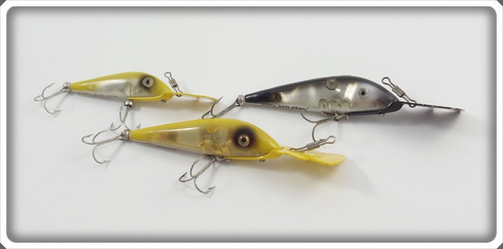 Heddon Deep Dive Tiger Lot Of Three: Yellow & Black