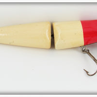 Horrocks & Ibbotson Red Head White Jointed Pikie Lure 