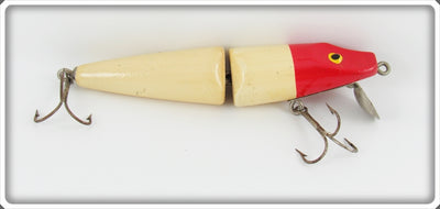 Horrocks & Ibbotson Red Head White Jointed Pikie Lure 