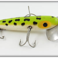 Vintage Fred Arbogast Frog Spot Musky Jitterbug Lure 