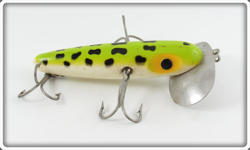 Vintage Fred Arbogast Frog Spot Musky Jitterbug Lure 