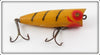 Vintage Nichols Yellow Black Ribs Pico Plunker Lure 