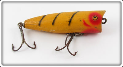 Vintage Nichols Yellow Black Ribs Pico Plunker Lure 