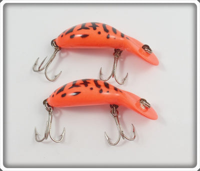 Heddon Orange & Black Clatter Tad Pair