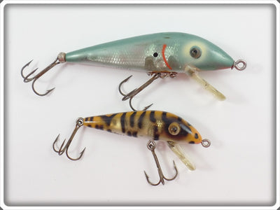 Heddon Tiger Pair: Green & Orange Tiger