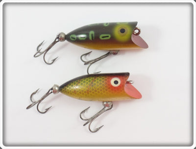 Heddon Tiny Lucky 13 Pair: Bullfrog & Perch