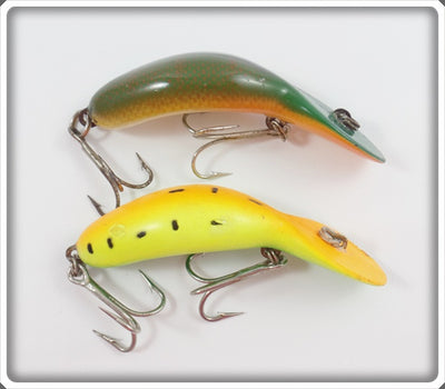 Heddon Clatter Tad Pair: Flo Green/Yellow & Perch