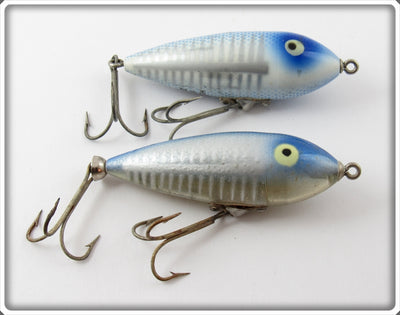 Vintage Heddon Blue Shore Baby Zara Lure Pair 