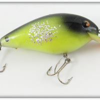 Vintage Cotton Cordell Chartreuse Black Back Big O Lure