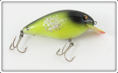 Vintage Cotton Cordell Chartreuse Black Back Big O Lure