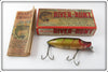 Vintage Heddon Perch River Runt Spook Floater In Box 9400 L