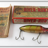 Vintage Heddon Perch River Runt Spook Floater In Box 9400 L