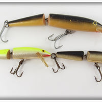 Rapala Yellow & Black Jointed Minnow Lot Of Three Lures