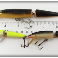 Rapala Yellow & Black Jointed Minnow Lot Of Three
